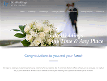 Tablet Screenshot of idoweddings.co.za